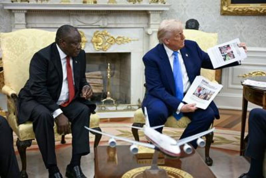 Échanges francs mais sans incident entre Donald Trump et Cyril Ramaphosa à la Maison Blanche