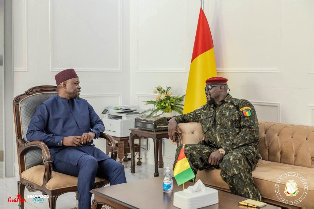 Coopération bilatérale : le premier ministre sénégalais Ousmane Sonko reçu en audience par le président Général Mamadi Doumbouya, au Palais Mohamed V