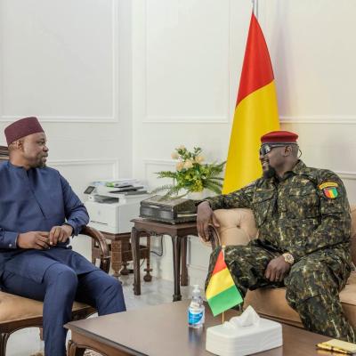 Coopération bilatérale : le premier ministre sénégalais Ousmane Sonko reçu en audience par le président Général Mamadi Doumbouya, au Palais Mohamed V