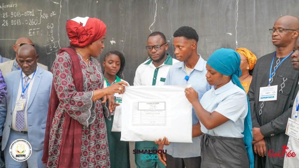 Examens de sortie Session 2025 : Madame Aminata Kaba précède au lancement des Épreuves théoriques au (ENPT) de Kipé