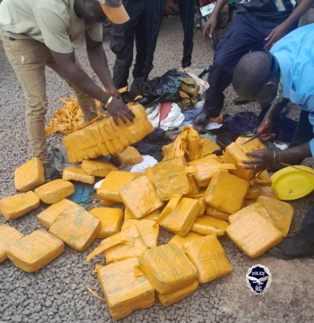 Kamsar : plus de 60 kg de chanvre indien saisis par la police