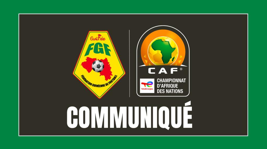 Communiqué de la Fédération Guinéenne de Football