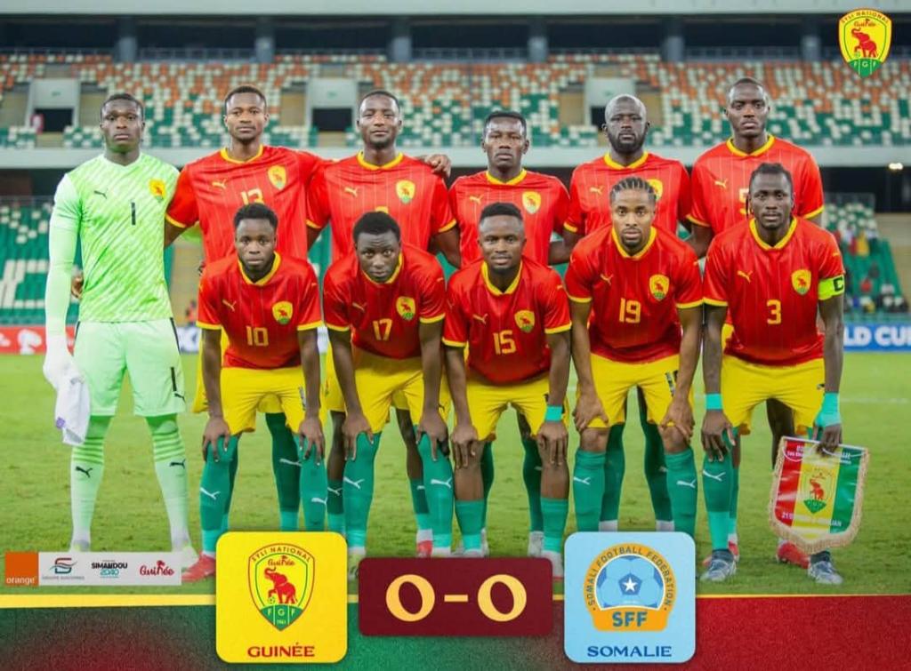 Elim/CDM 2026 : la Guinée concède le nul face à la Somalie !